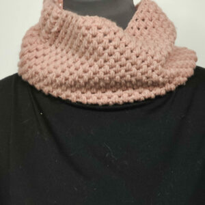 Snood rose pâle